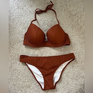 Ribbed bikini set